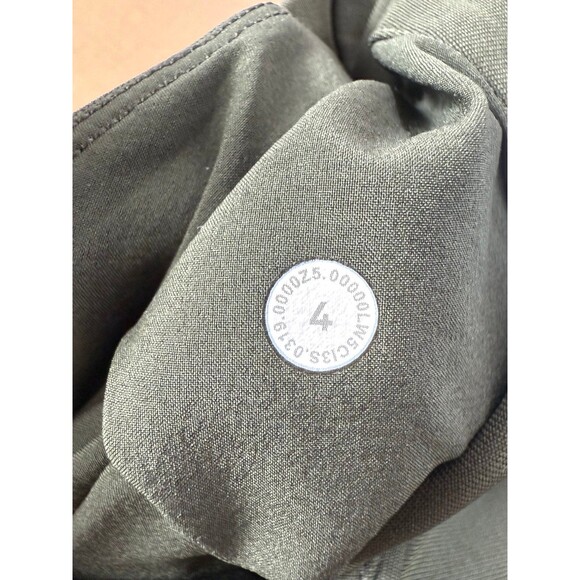 Lululemon Essential High-Rise Trouser Color Dark Olive Size 4 - Picture 7 of 7